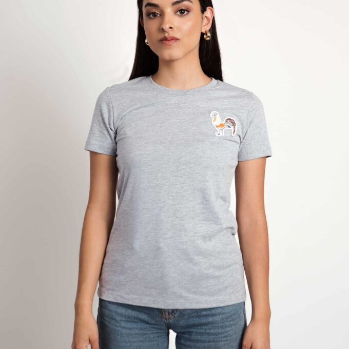 Playera | Naranja Neon Gris