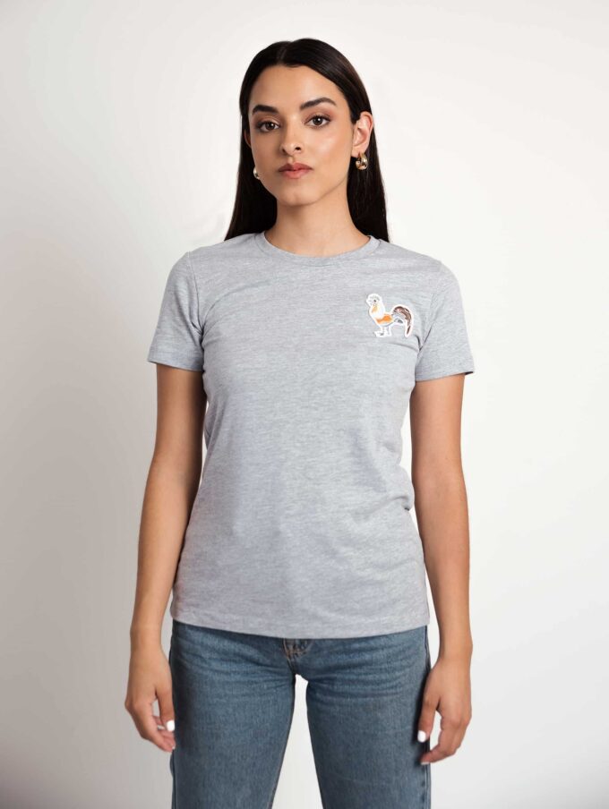 Playera | Naranja Neon Gris