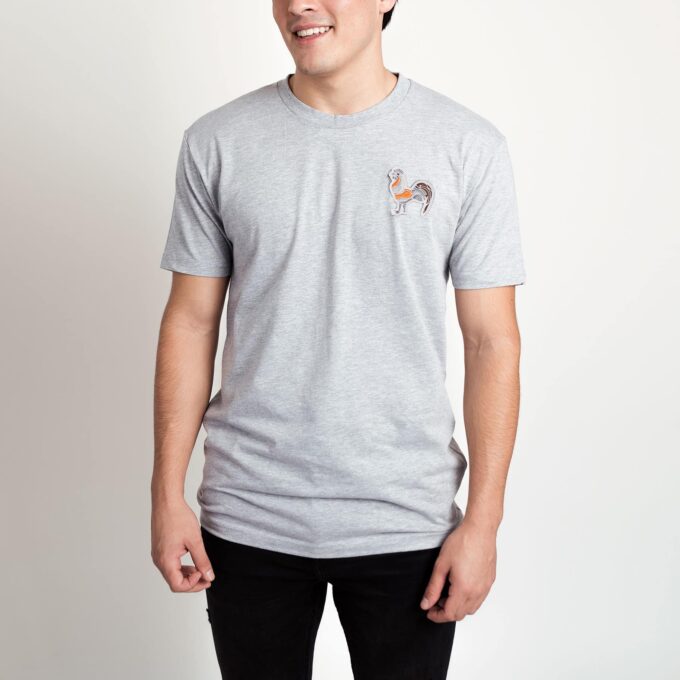 Playera | Naranja Neon Gris